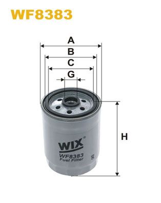 WIX FILTERS Polttoainesuodatin WF8383